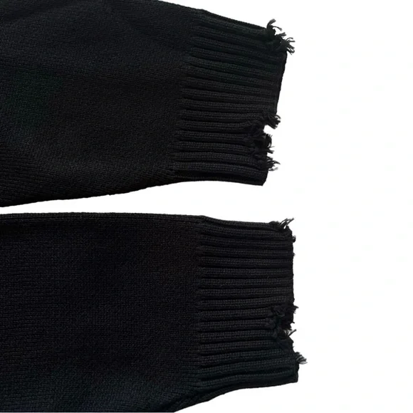 Broken Promises NWT Hoodie Graveyard Knit Sweater Top - Picture 5 of 13